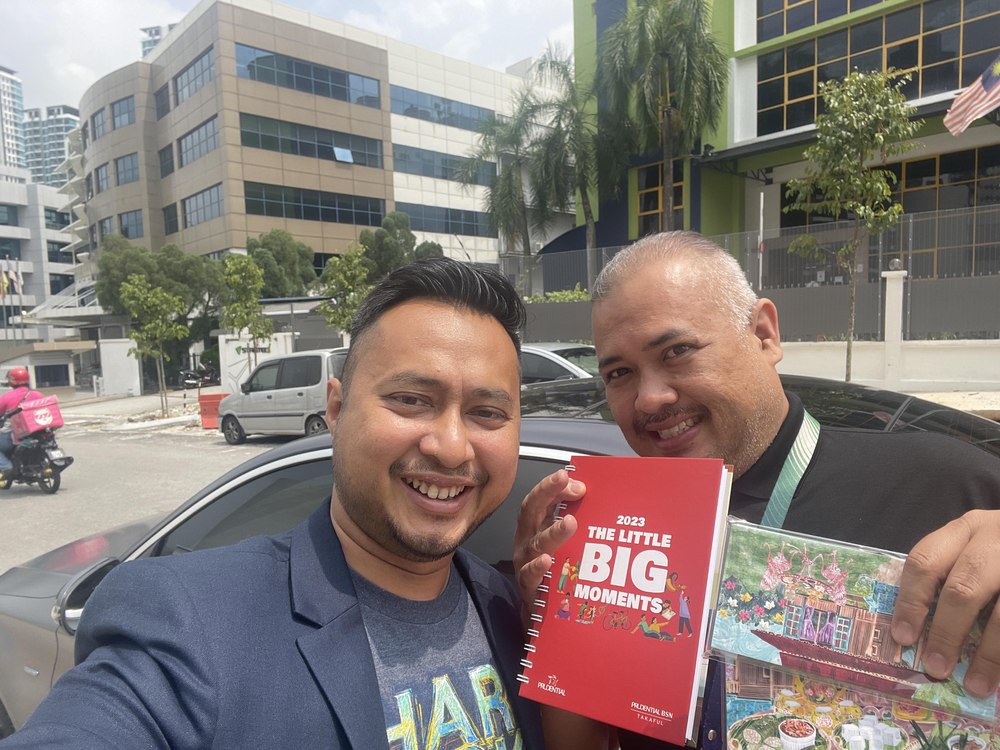 Mohd Zauri with Adi Azuan